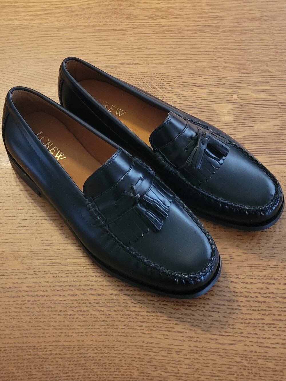 J. Crew Camden Kiltie Tassel Loafers with rubber soles - black - Picture 8 of 14